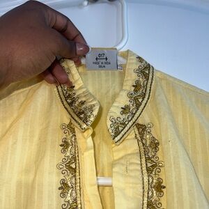 sunset indian tunic dress | vintage 80s tan brown rainbow